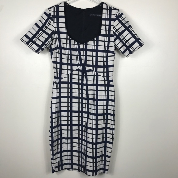 Zara Dresses & Skirts - Zara Basic Plaid Work/Office Casual Dress